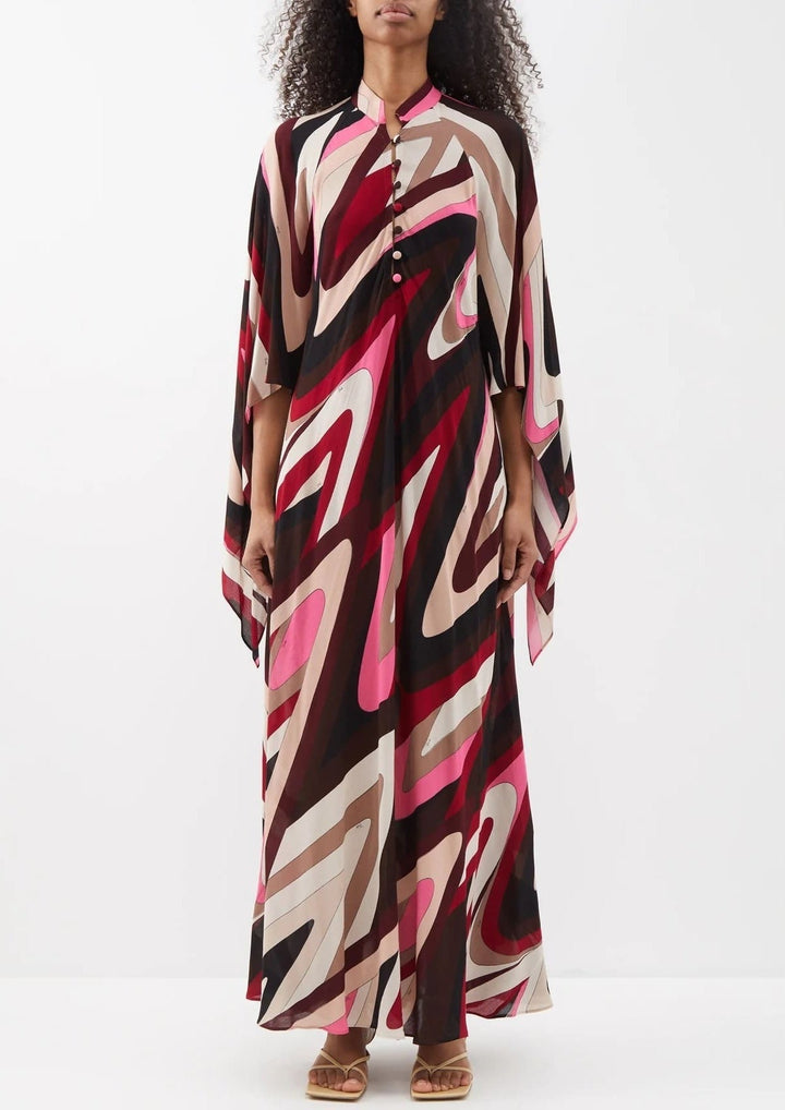 LUXE FLAIR: DESIGNER - INSPIRED KAFTAN WITH FLARED SLEEVES