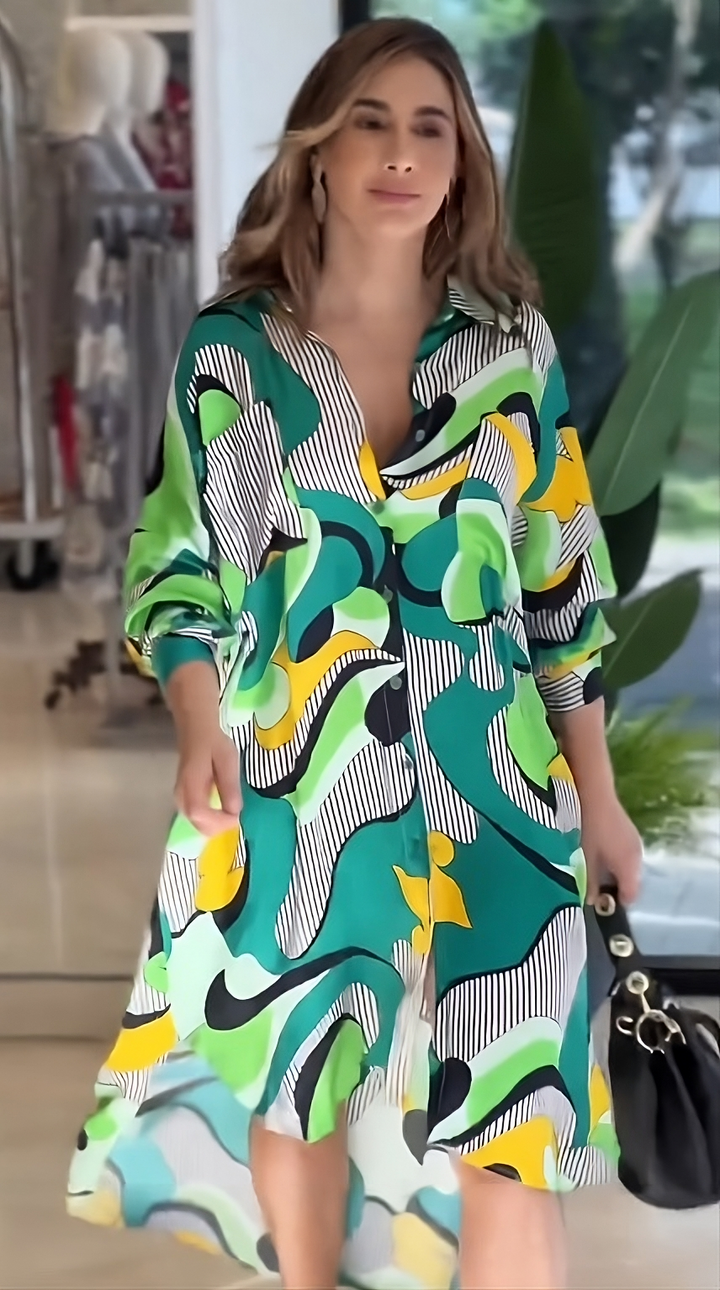 Enigmatic Elevation Shirt Dress