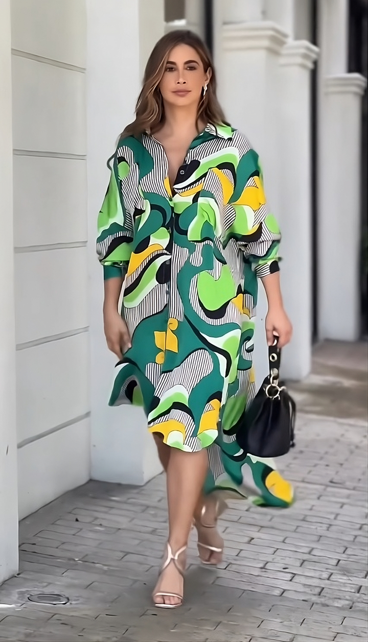 Enigmatic Elevation Shirt Dress
