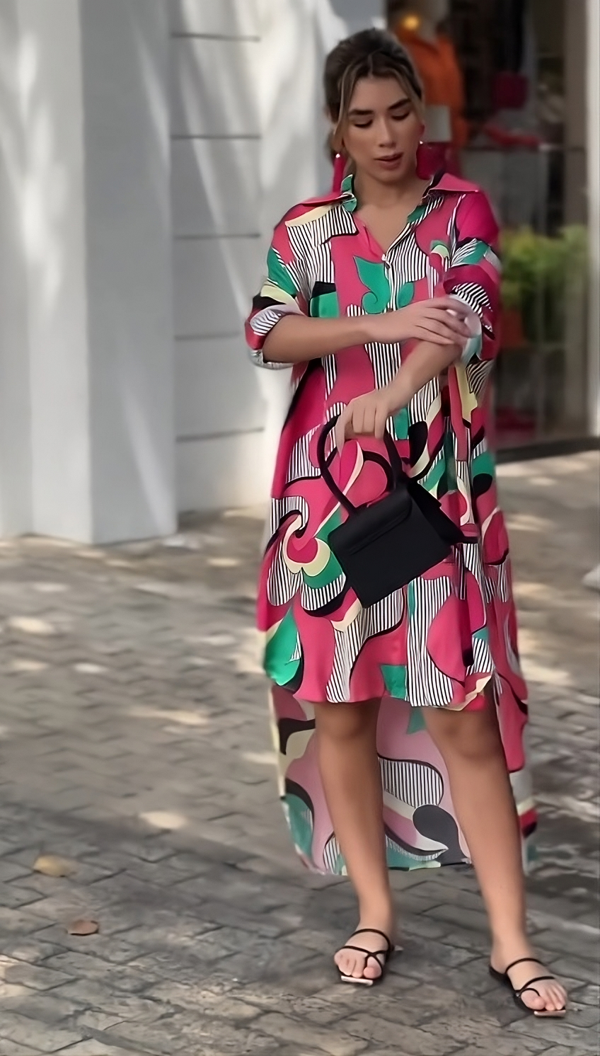 Enigmatic Elevation Shirt Dress