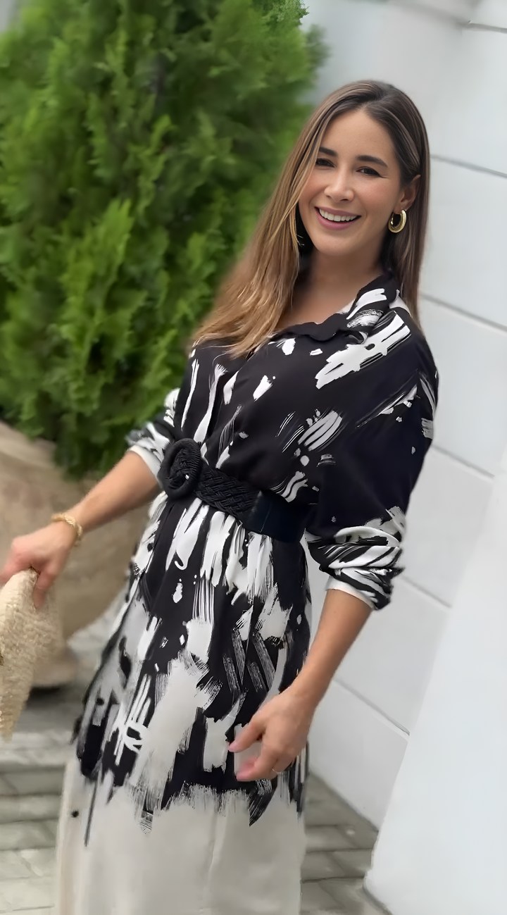 DressBerry Black white Cord Set