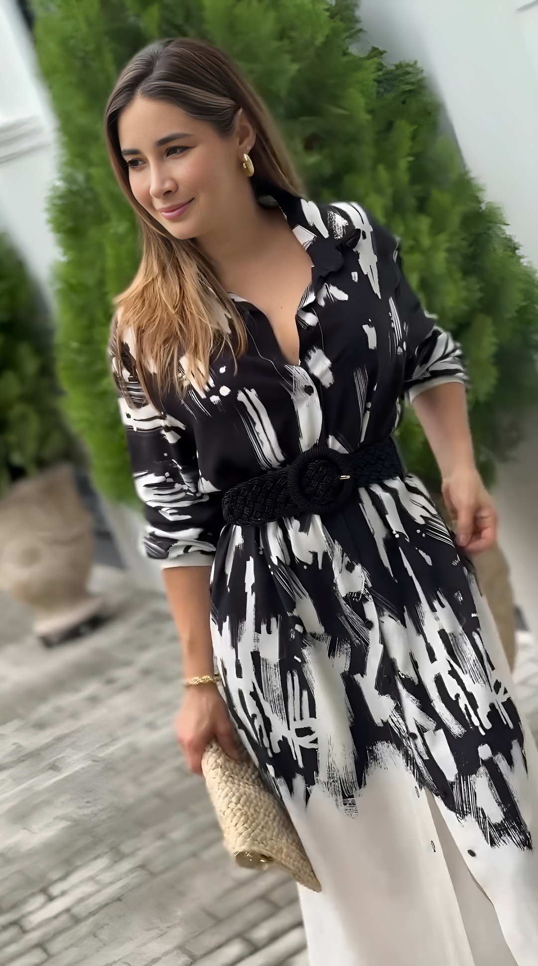 DressBerry Black white Cord Set