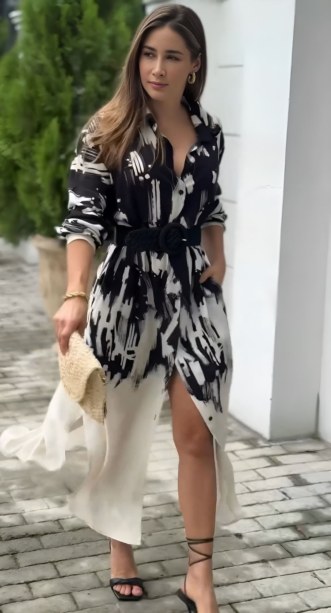 DressBerry Black white Cord Set