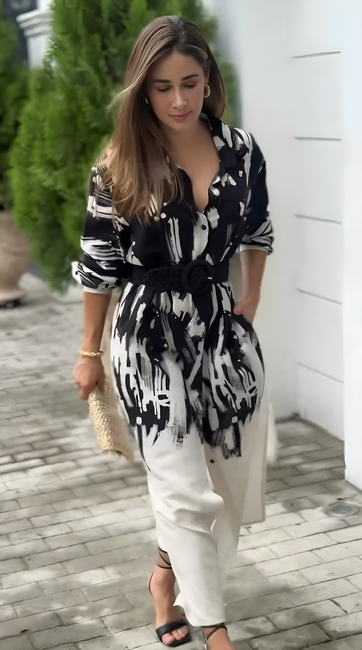 DressBerry Black white Cord Set