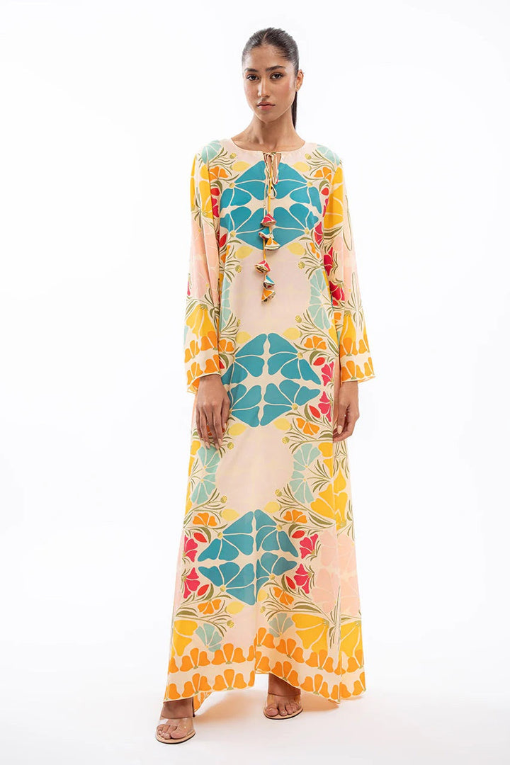 Multicolor Eira Kaftan dress