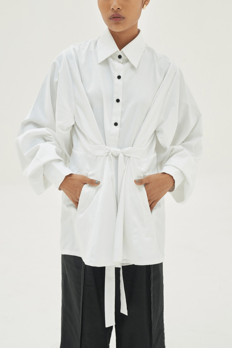 UPSCALE SHIRT-STYLE DRESS
