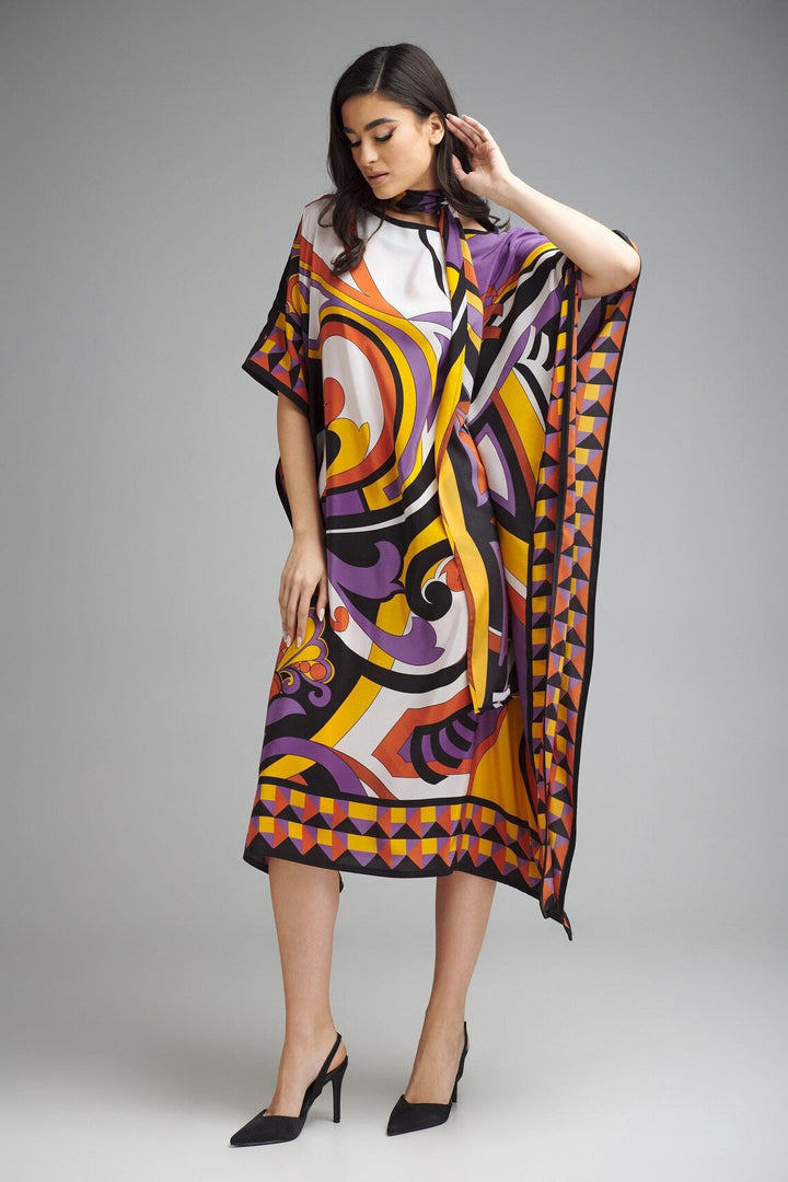 VIBRANT MOSAIC FLOW KAFTAN