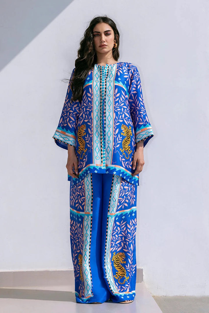 Radiant Elegance: Diamond Crepe Co-ord Set