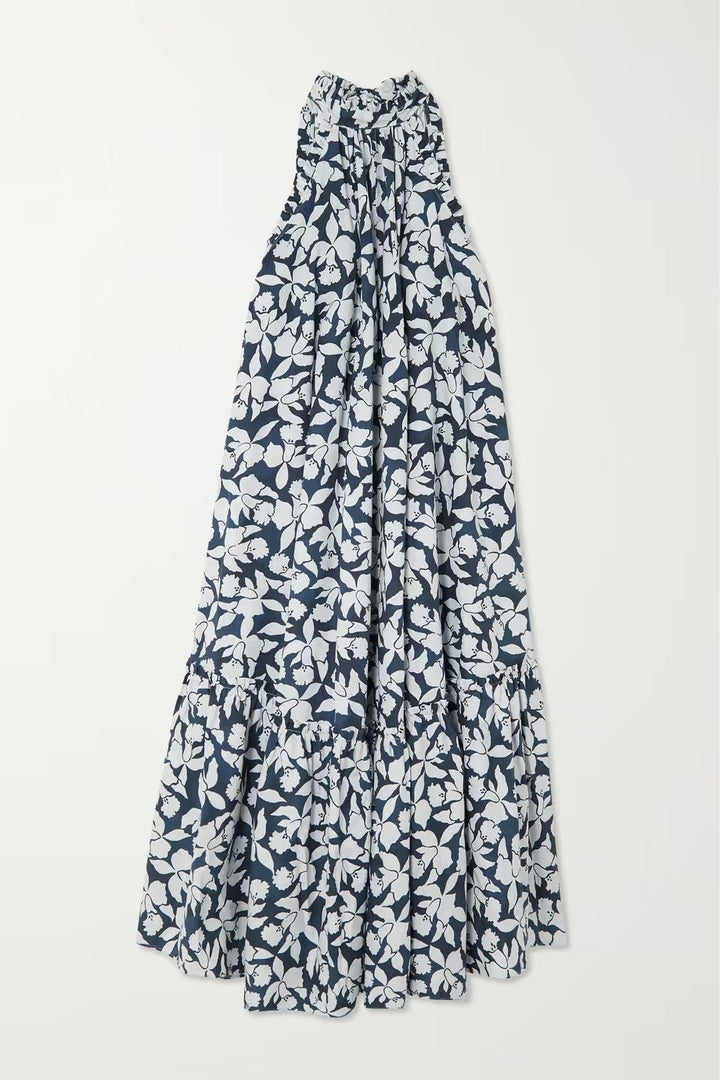 BUDDING RAYON BLEND MAXI DRESS
