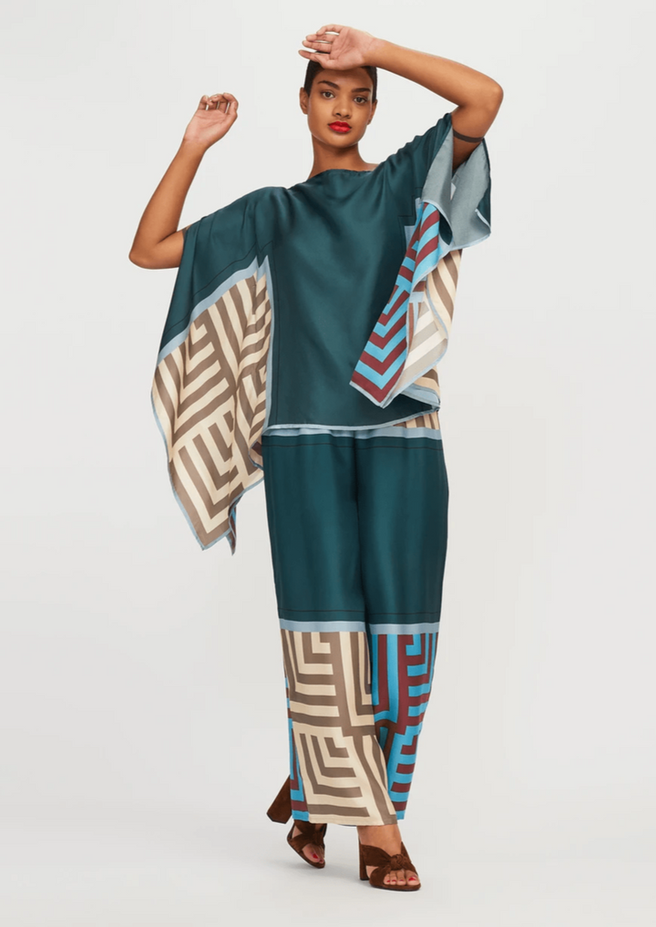 GAMA NOCTURNE: PREMIUM SILK WOMENS CO-ORD SET