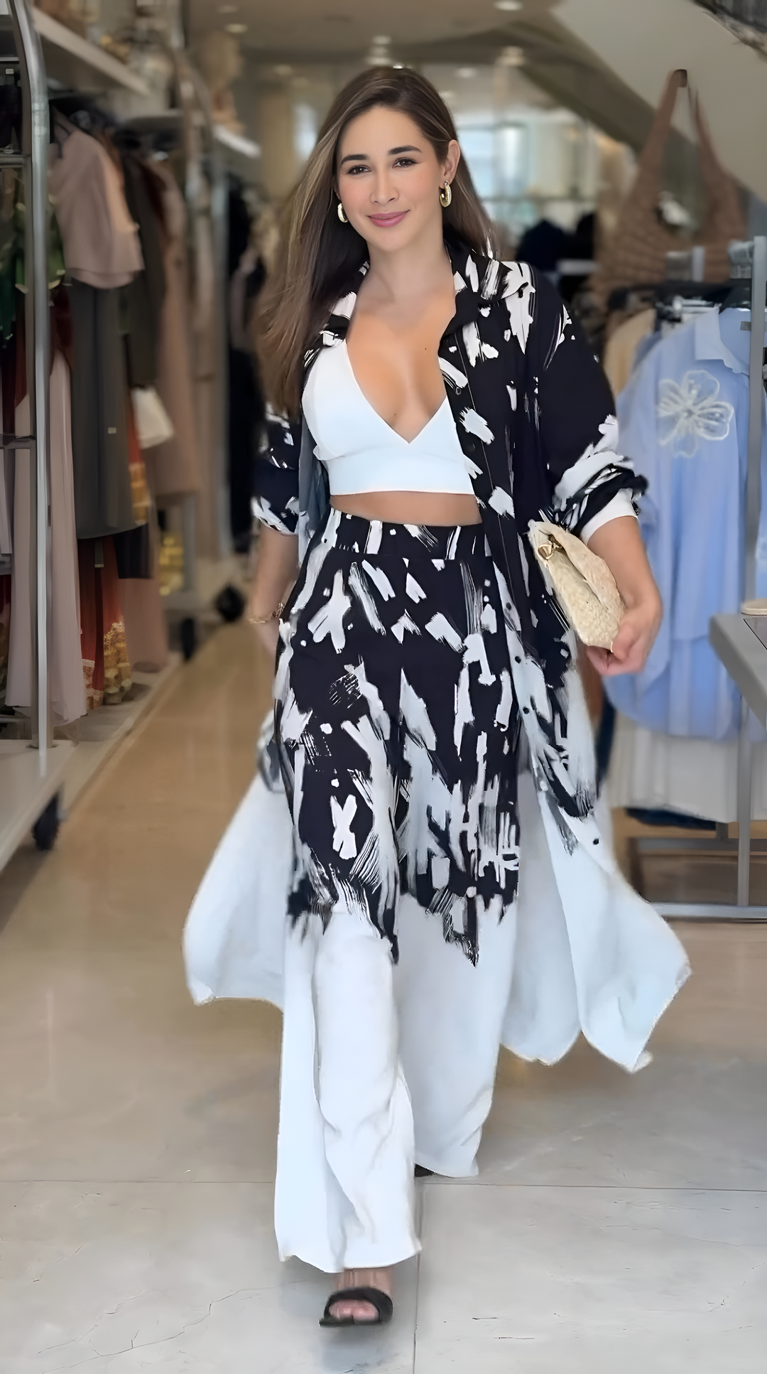 DressBerry Black white Cord Set