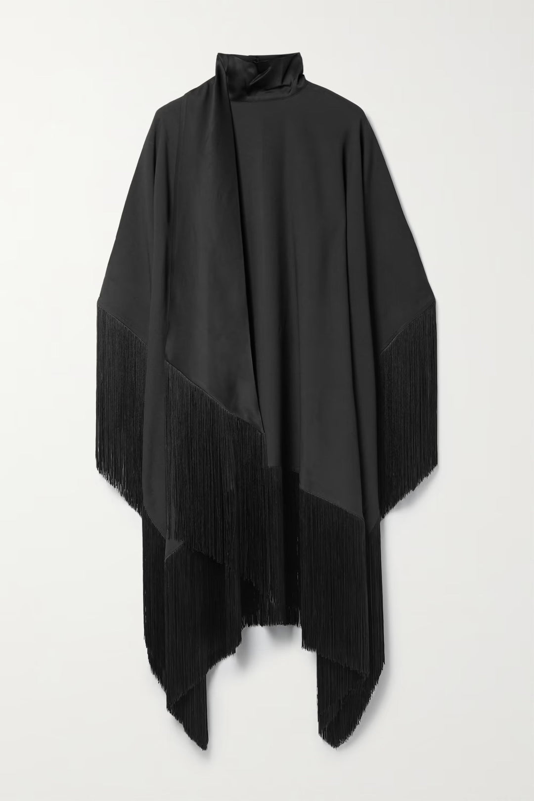 HIGH NECK STYLE FRINGED SHORT KAFTAN