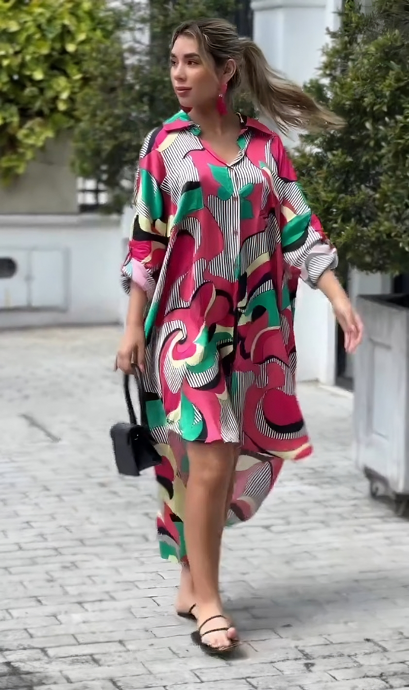Enigmatic Elevation Shirt Dress