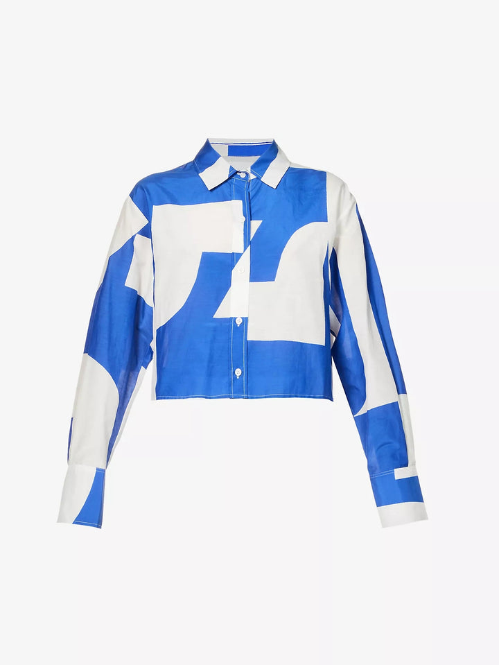 AZURE ABSTRACT ELEGANCE CO-ORD SET