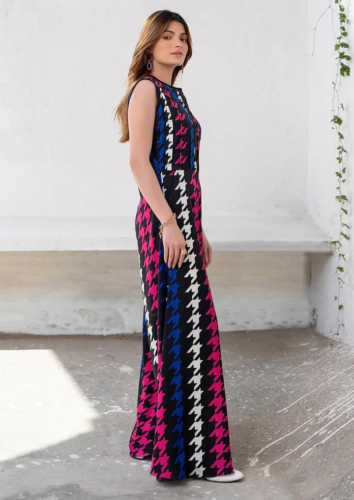 HOUNDSTOOTH CHIC: DESIGNER WOMEN'S JUMPSUIT