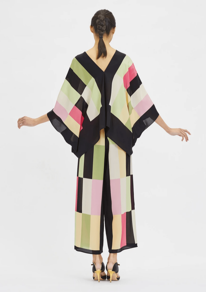 VIVID VOYAGE: WOMEN'S VERSATILE V-NECK CO-ORD SET