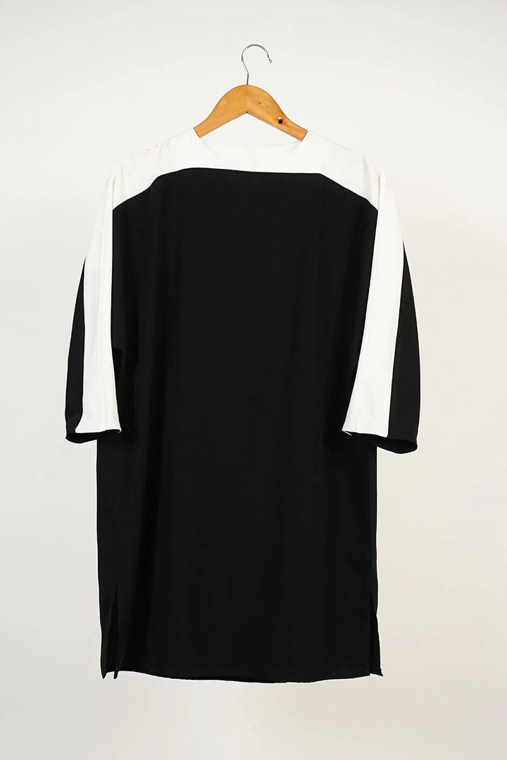 MONOCHROME BLACK & WHITE  RAYON CO-ORD SET