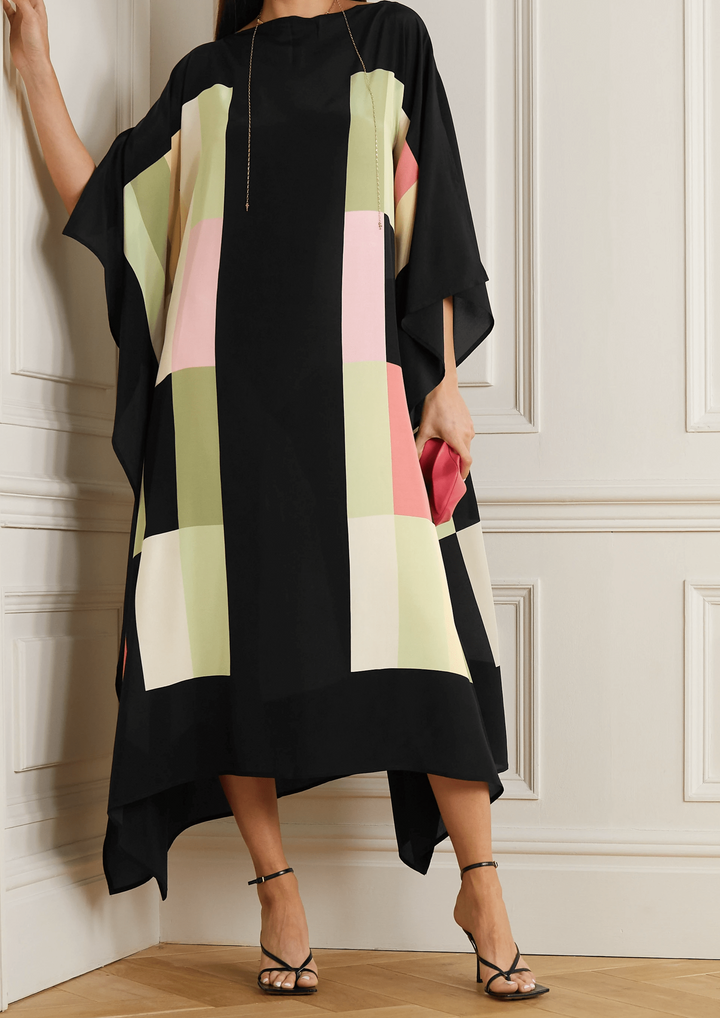 CHROMA CRAFT NOIR SILK KAFTAN