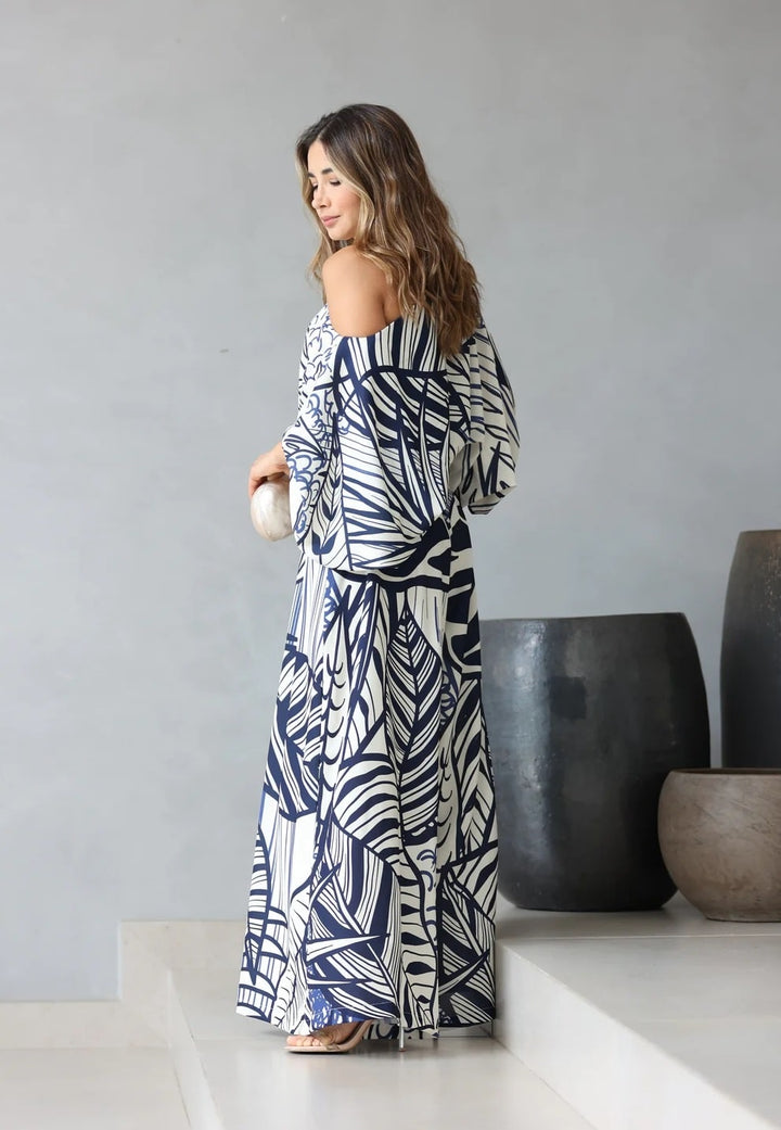 THE BLUE JAPANESE LEAF : CO-ORD SET