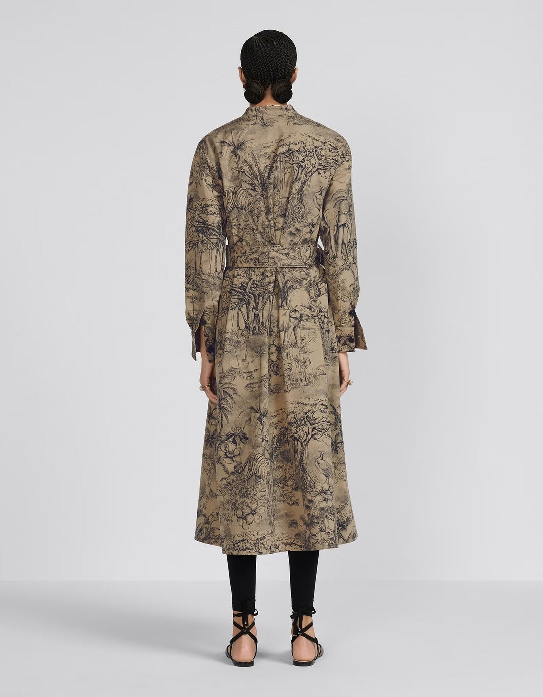 Robe Longue T.38 Dior Taupe Monogram Paris