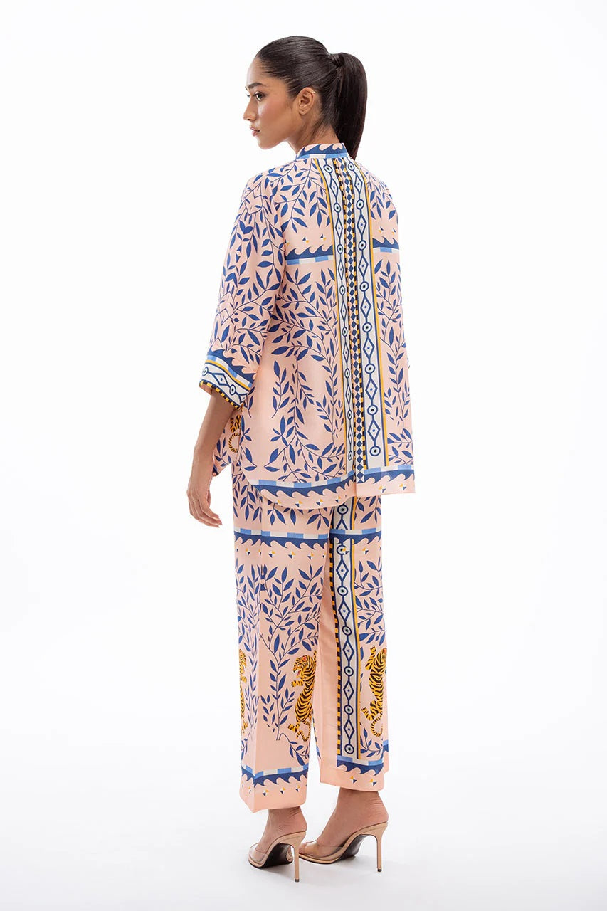 Radiant Elegance: Diamond Crepe Co-ord Set