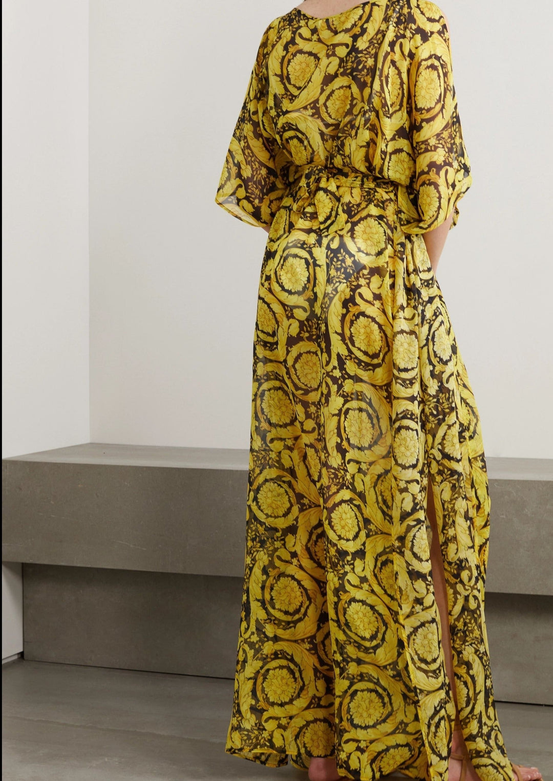 GOLDEN BLOSSOM BAROQUE ELEGANCE KAFTAN
