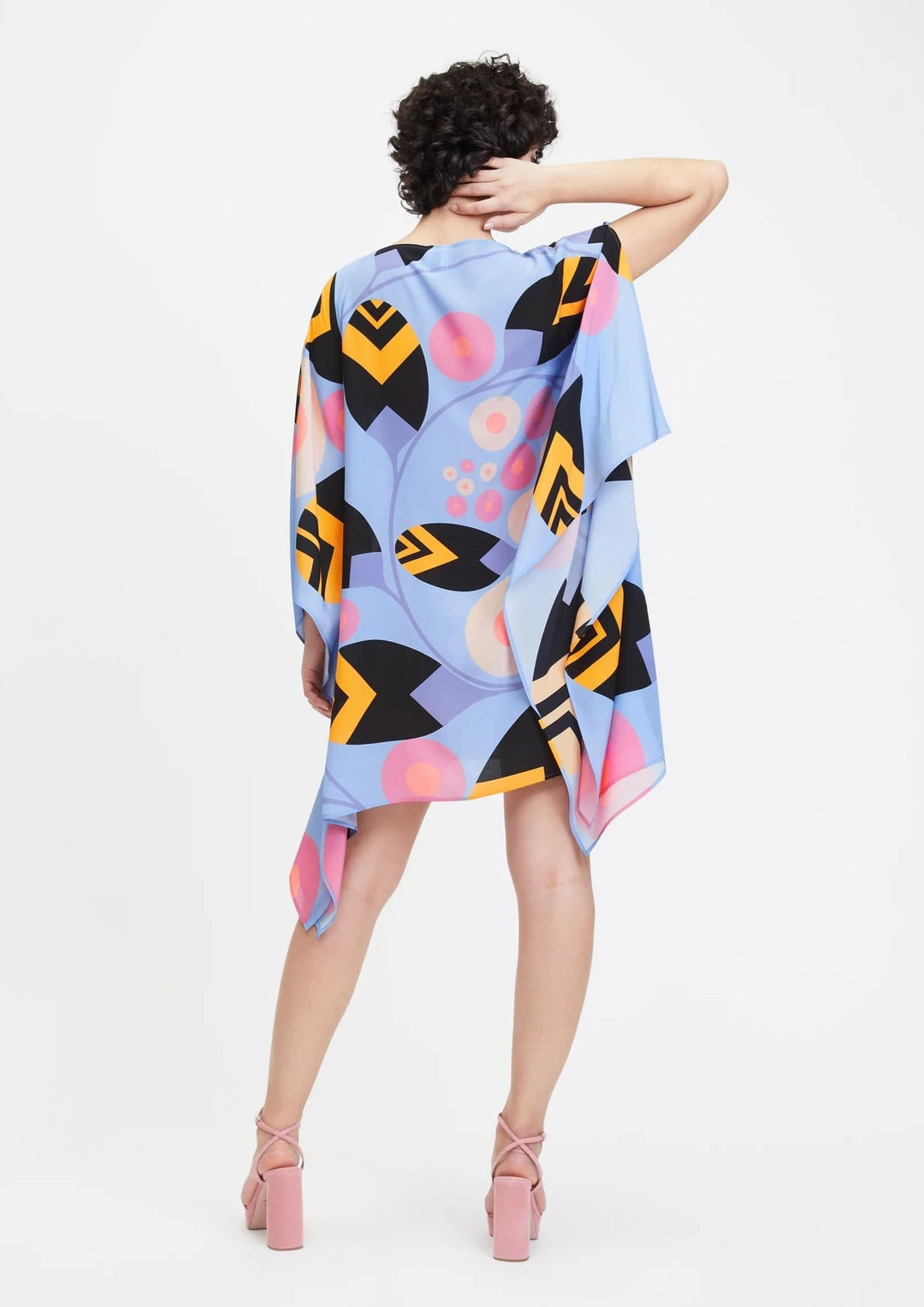 REGAL FERN: WOMEN'S KAFTAN WITH LEAF DESIGN