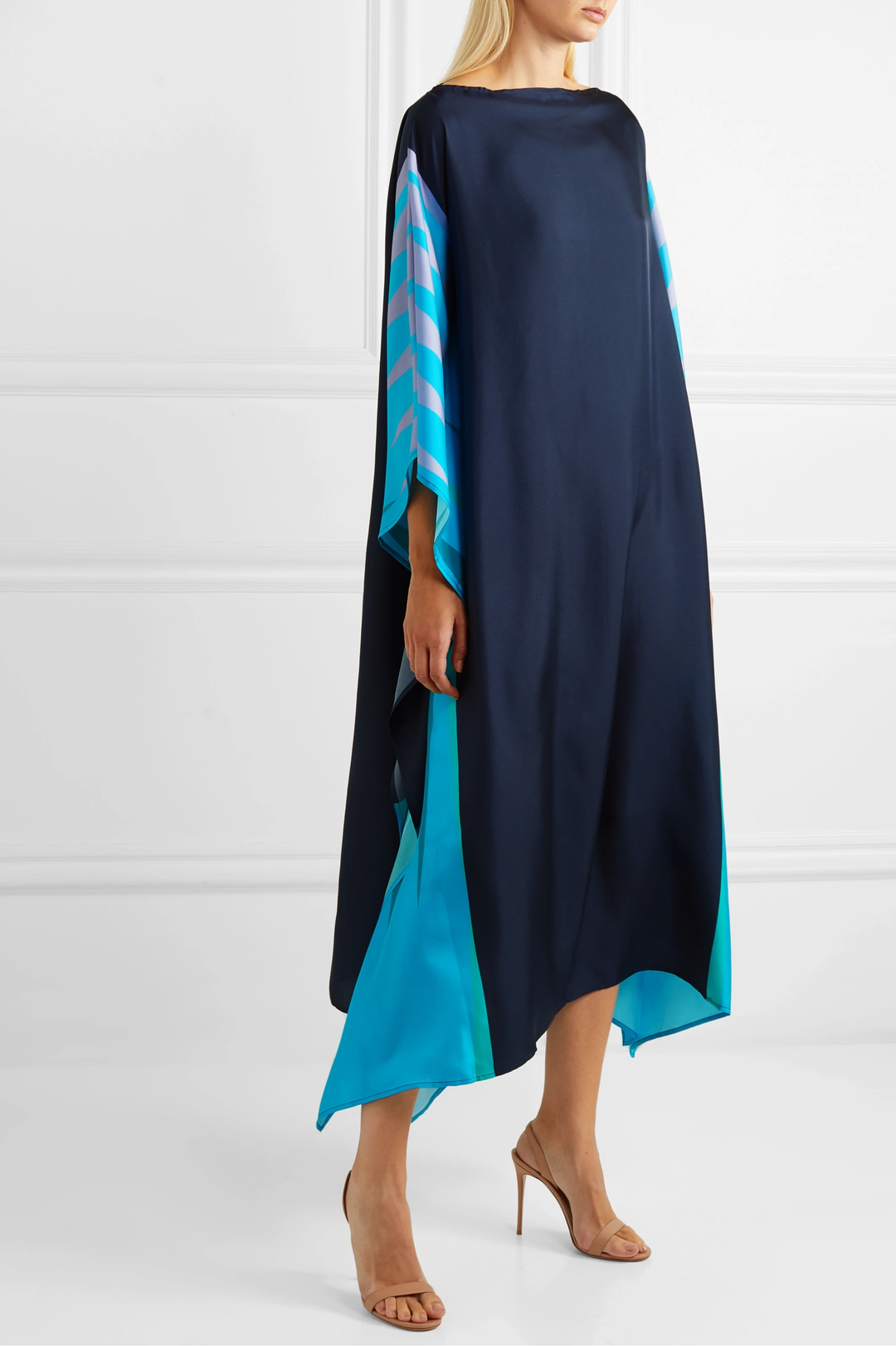 SKY WINGS SILK CREPE KAFTAN