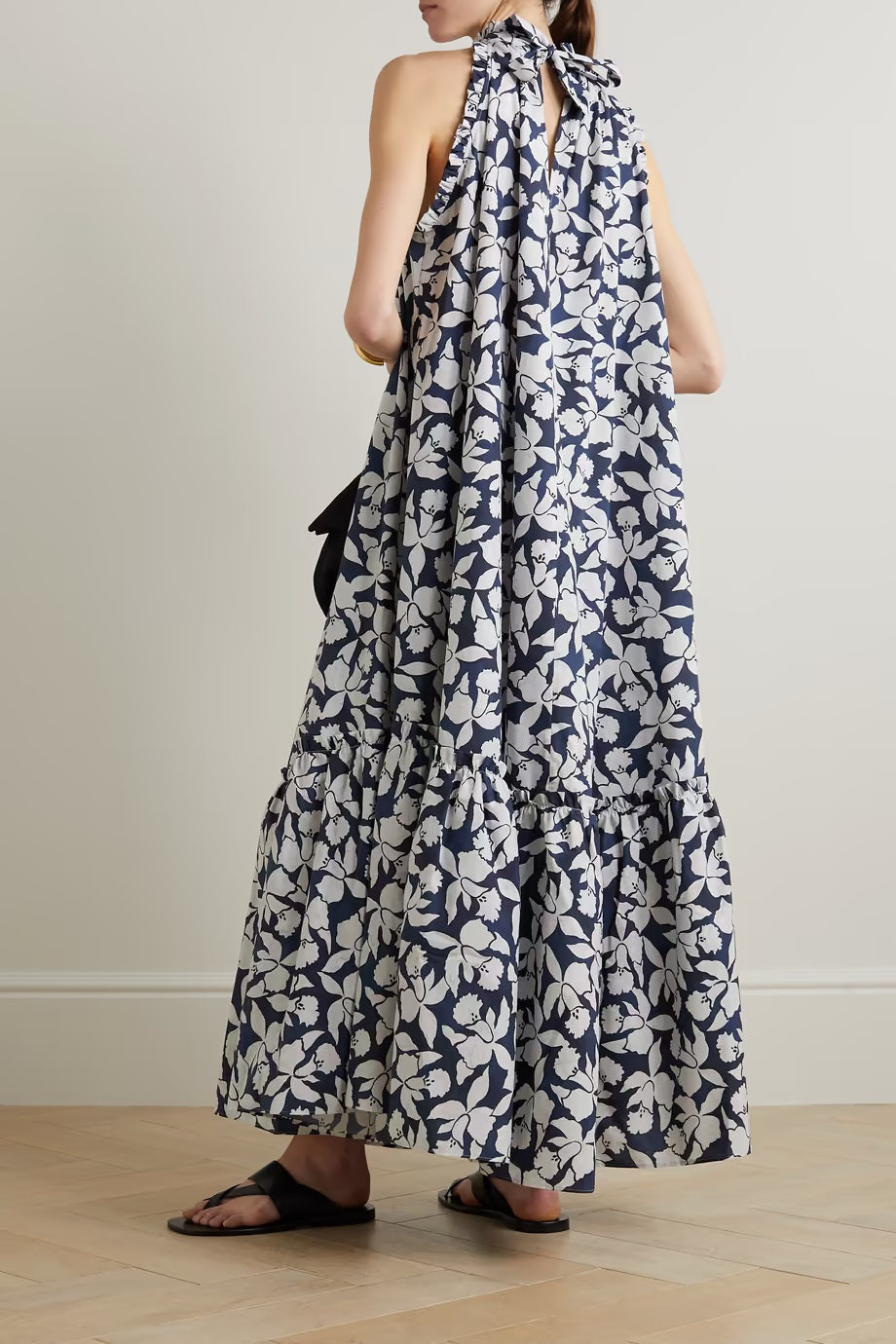 BUDDING RAYON BLEND MAXI DRESS