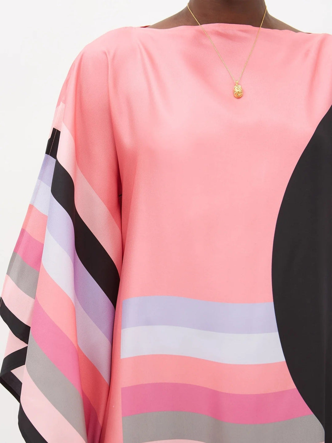 PRETTY IN PINK: WOMENS SILK KAFTAN