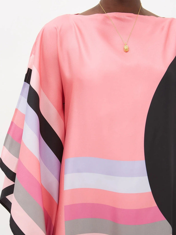 PRETTY IN PINK: WOMENS SILK KAFTAN