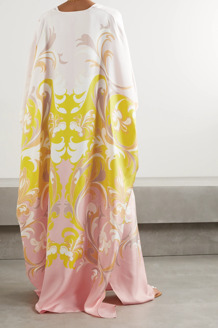 RORSCHACH LUXE SATIN SILK KAFTAN