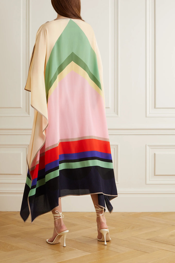 WHIMSY SILK VIVID WOMENS KAFTAN