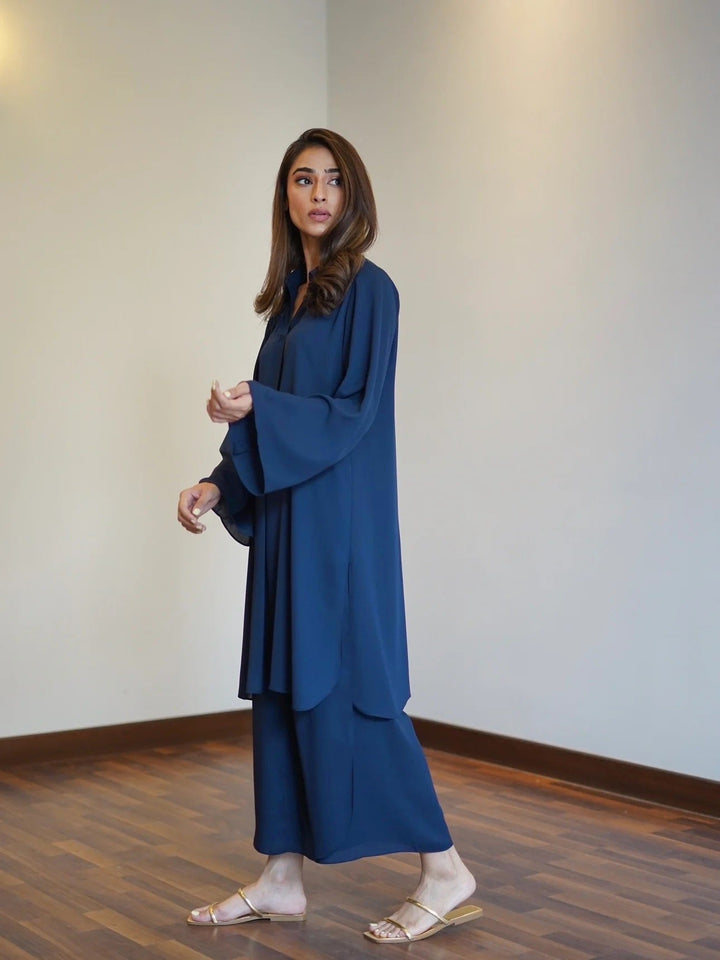 PREMIUM BLUE KOREAN BSY : CO-ORD SET