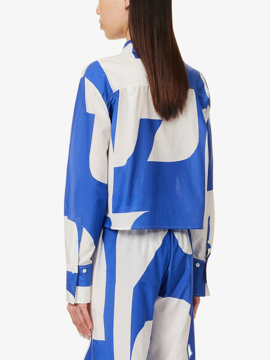 AZURE ABSTRACT ELEGANCE CO-ORD SET
