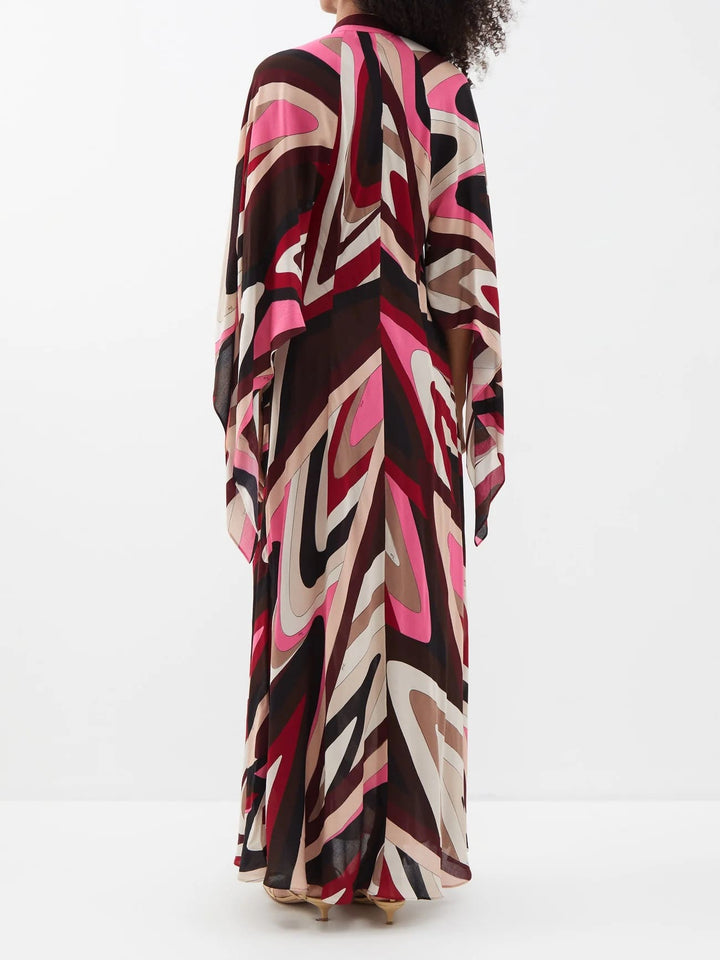 LUXE FLAIR: DESIGNER - INSPIRED KAFTAN WITH FLARED SLEEVES