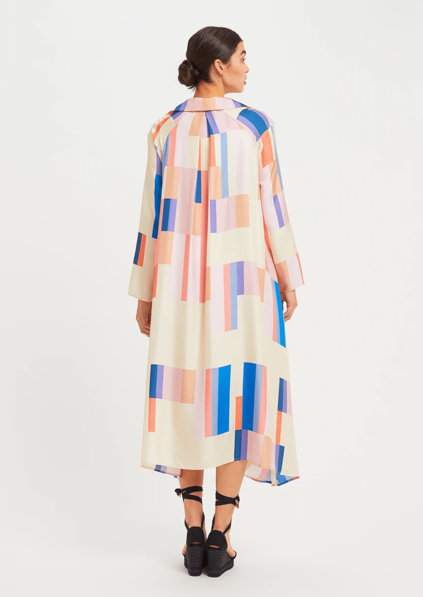 SWAYING SPECTRUM: V-NECK KAFTAN FOR WOMENS