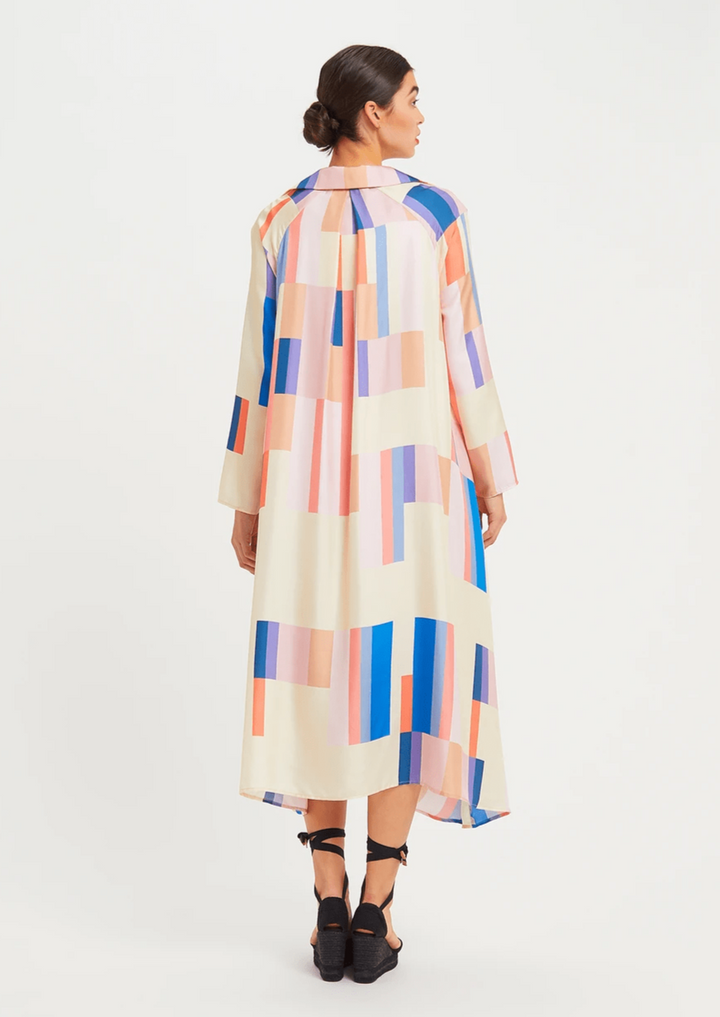 SWAYING SPECTRUM: V-NECK KAFTAN FOR WOMENS
