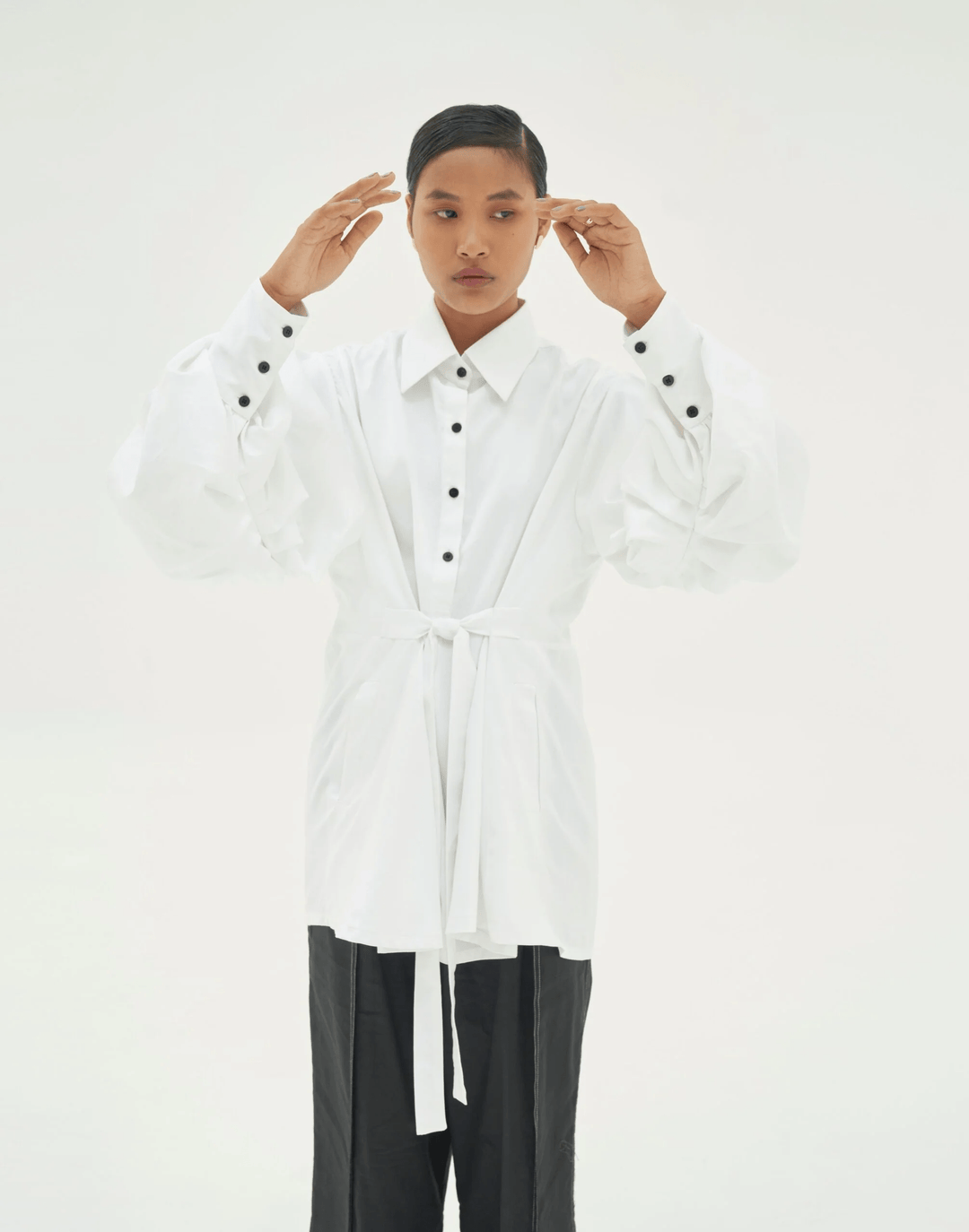UPSCALE SHIRT-STYLE DRESS