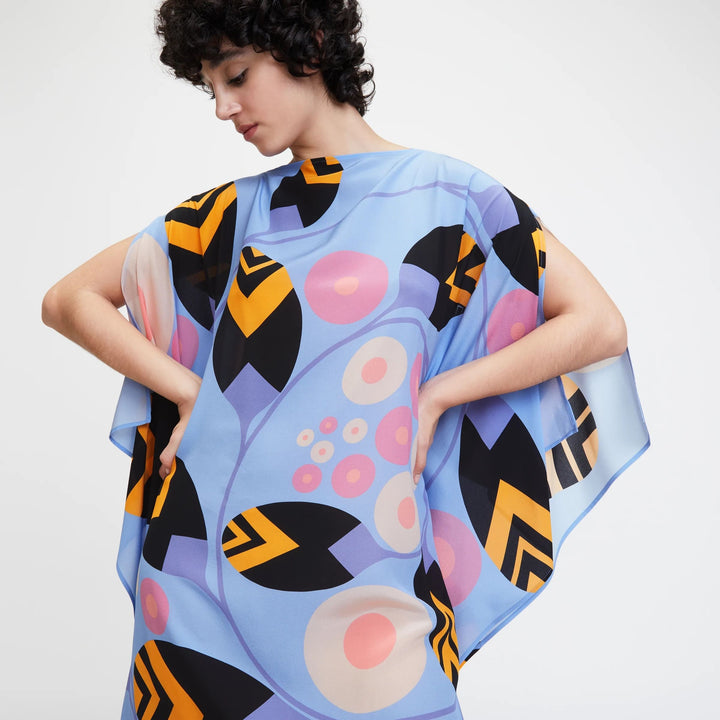 REGAL FERN: WOMEN'S KAFTAN WITH LEAF DESIGN