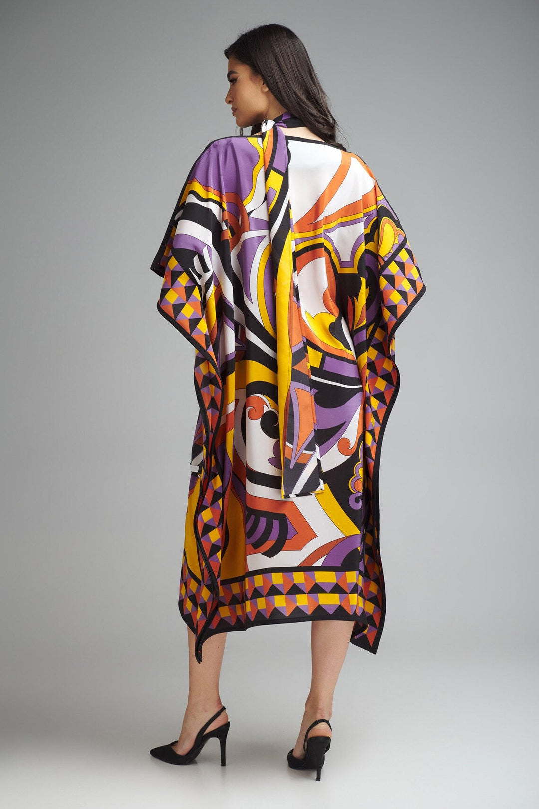 VIBRANT MOSAIC FLOW KAFTAN