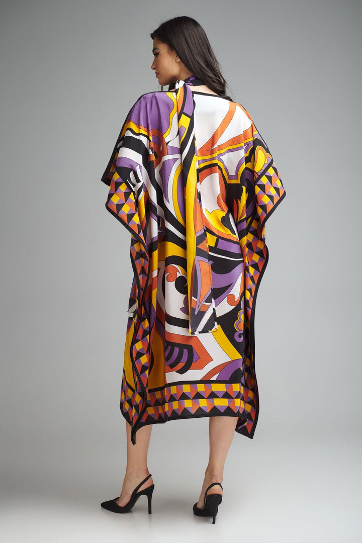 VIBRANT MOSAIC FLOW KAFTAN