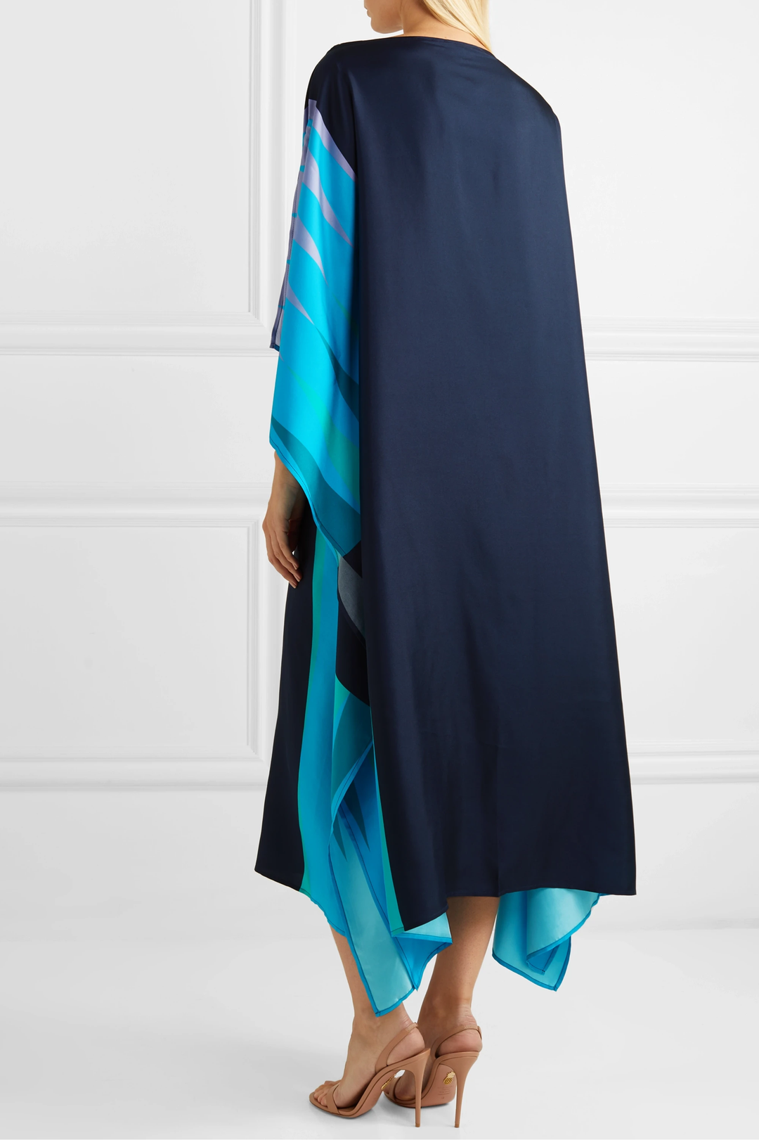 SKY WINGS SILK CREPE KAFTAN