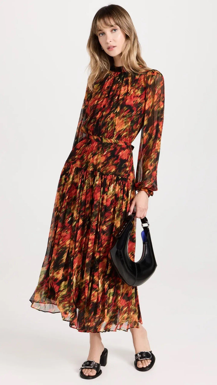 Urban Abstract Midi Dress