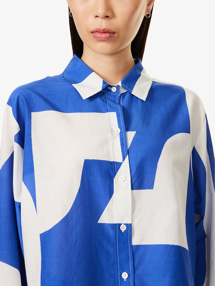 AZURE ABSTRACT ELEGANCE CO-ORD SET