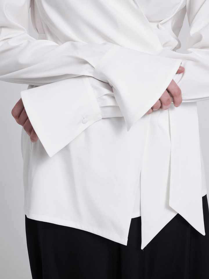 WRAP OVER TIE FRONT SHIRT STYLE CO-ORD SET