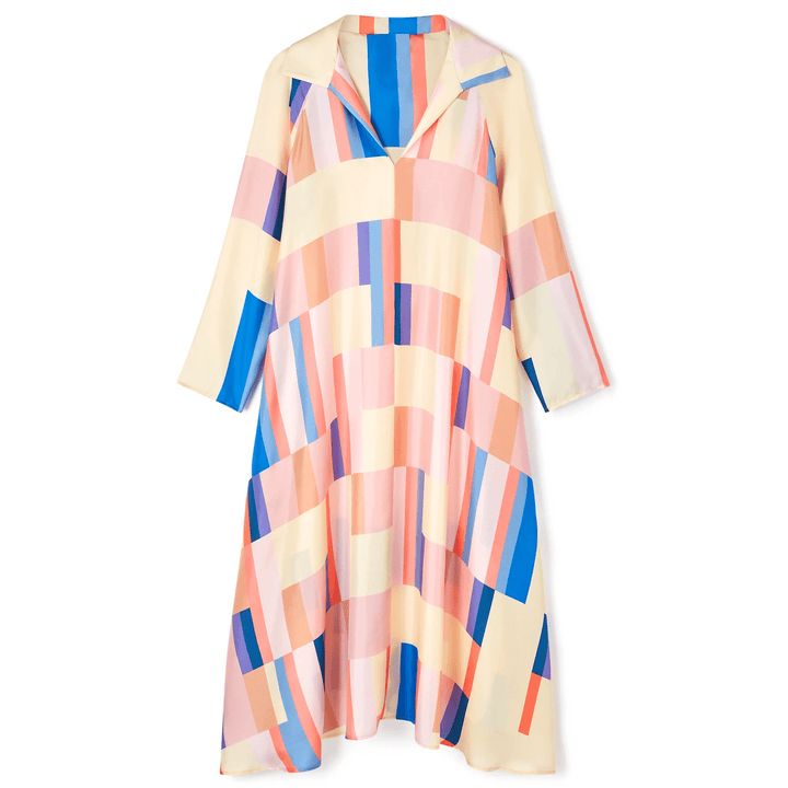 SWAYING SPECTRUM: V-NECK KAFTAN FOR WOMENS
