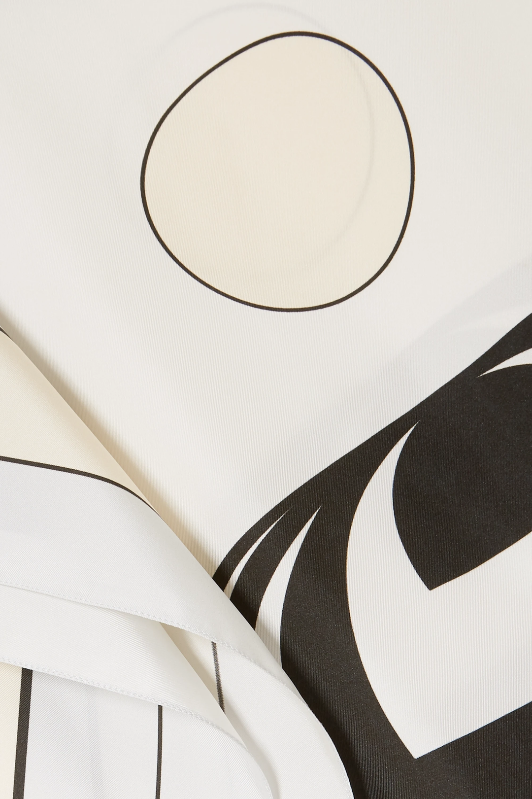 CONTRAST SILK MONOCHROME KAFTAN