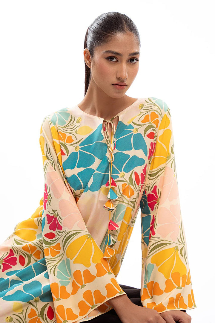 Multicolor Eira Kaftan dress
