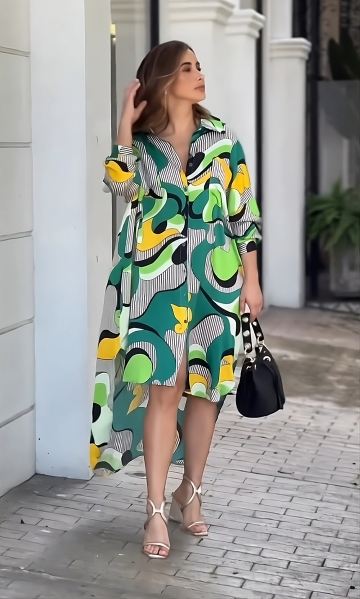 Enigmatic Elevation Shirt Dress